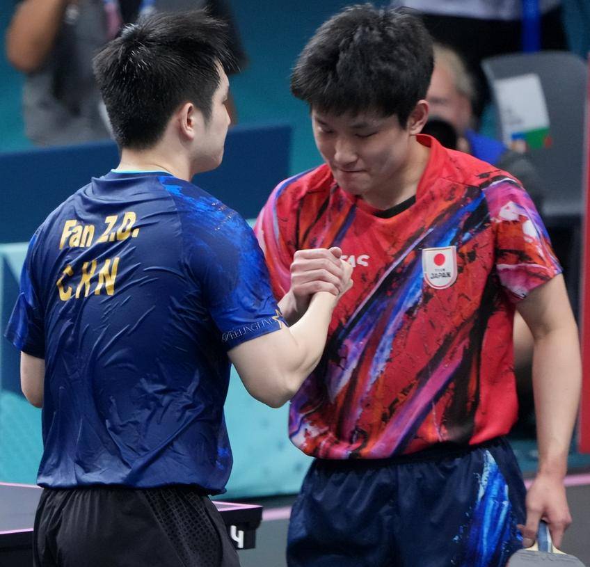 包含奥地利乒乓球队完胜波兰乒乓球队，张本智和高光表现的词条