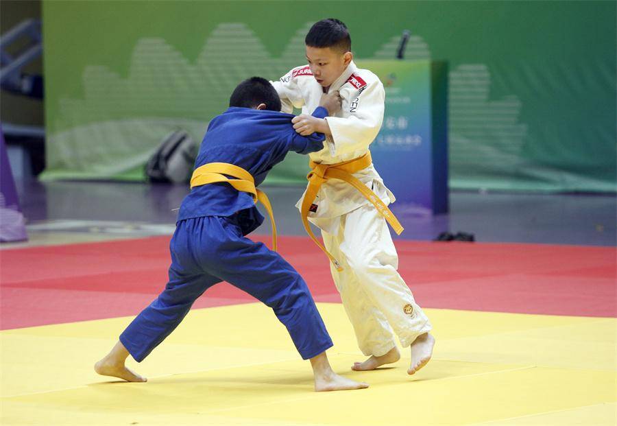 柔道比赛人气爆棚，选手奋力拼搏争取胜利的简单介绍